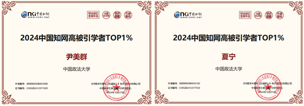 国产主播
两位教授入选2024中国知网高被引学者Top1%